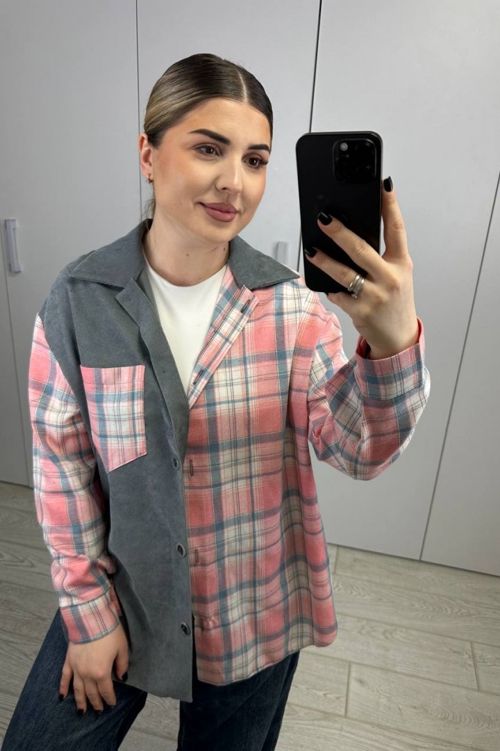 Рубашка комбинированная AB-1851A15