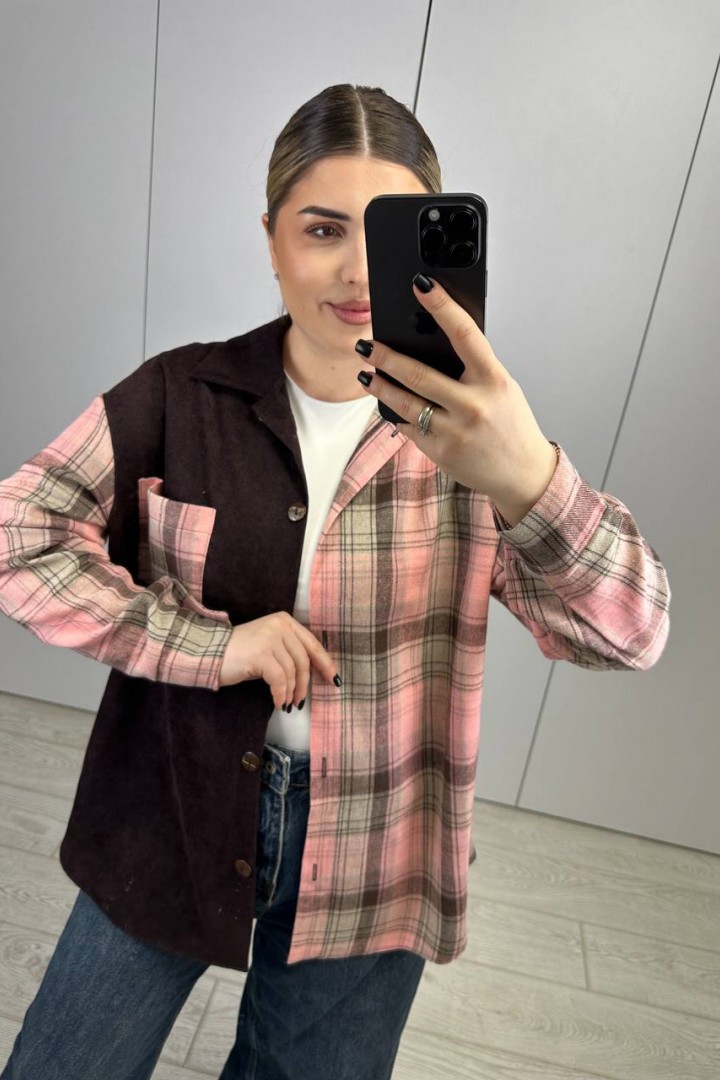 Рубашка комбинированная AB-1851A15