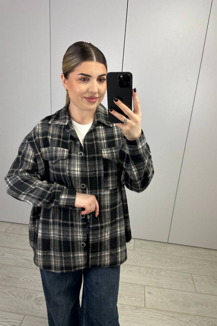 Рубашка клетка женская  AB-1850A14