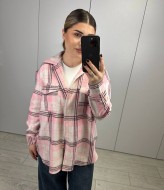 Рубашка клетка женская  AB-1850A14