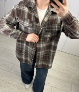 Рубашка клетка женская  AB-1850A14