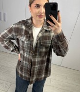 Рубашка клетка женская  AB-1850A14