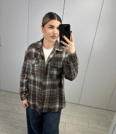 Рубашка клетка женская  AB-1850A14