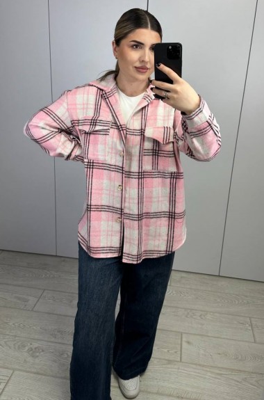 Рубашка клетка женская  AB-1850A14