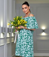 Летнее платье с открытыми плечами DG-p15526A300