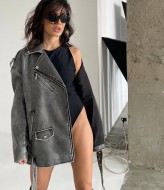 Кожаная куртка женская косуха ANN-500A1300