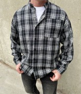 Мужская рубашка с воротником-стойкой LSA-765A500