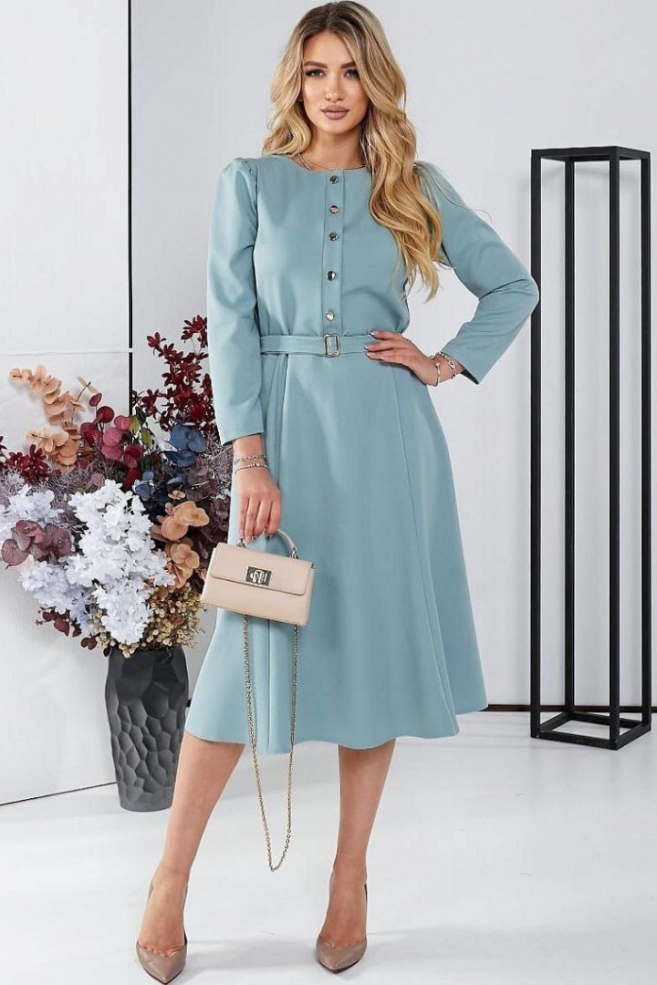 Платье на пуговицах GOL-1867A850
