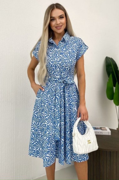 Нежное платье на пуговицах MIK-2444A520