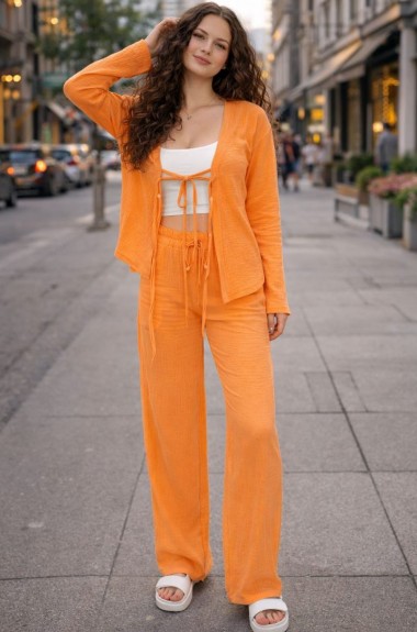 Костюм двійка штани і сорочка на завʼязках MIK-1613A520