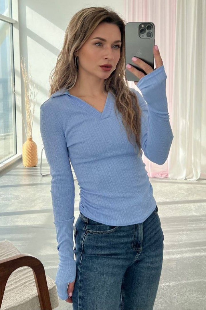 Лонгслив с V-образным вырезом MIK-5143A150