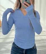 Лонгслив с V-образным вырезом MIK-5143A150