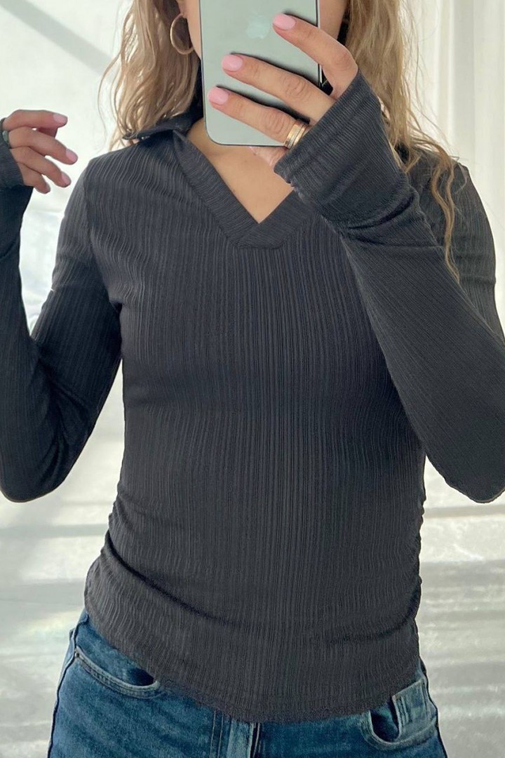 Лонгслив с V-образным вырезом MIK-5143A150