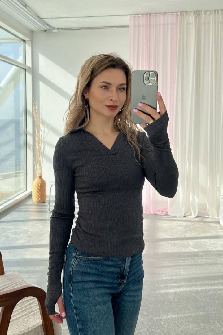 Лонгслив с V-образным вырезом MIK-5143A150