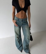 Женский топ с узлом спереди MIK-5179A190