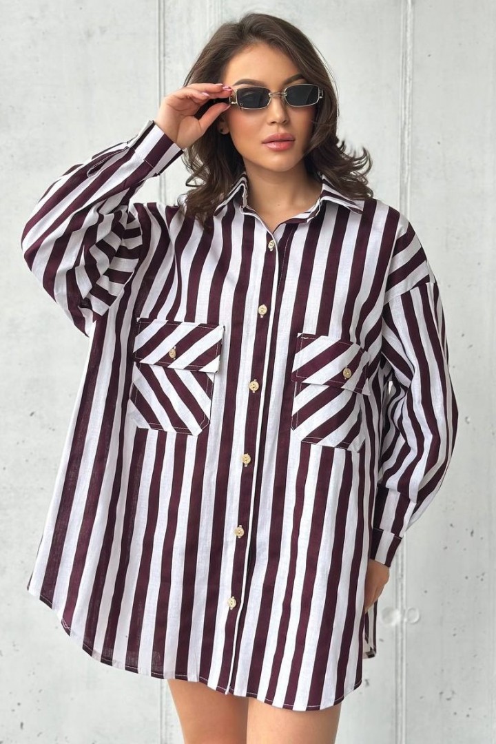 Платье-рубашка оверсайз UNO-049A600
