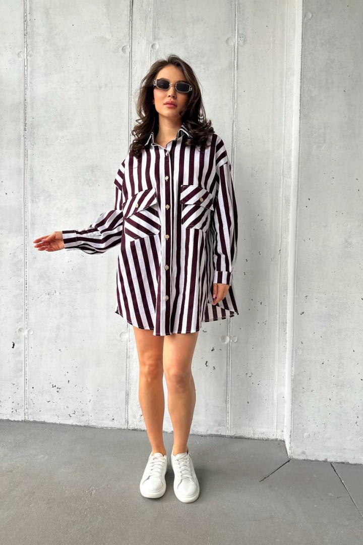 Платье-рубашка оверсайз UNO-049A600