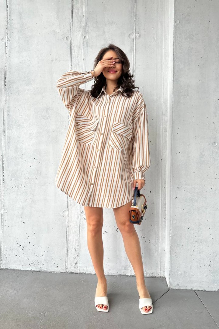 Платье-рубашка оверсайз UNO-049A600