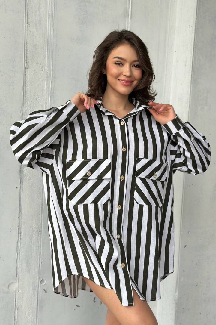 Платье-рубашка оверсайз UNO-049A600