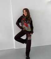 Спортивний костюм з квітами VMS-0151A1400