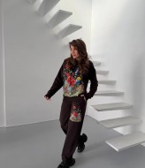 Спортивний костюм з квітами VMS-0151A1400