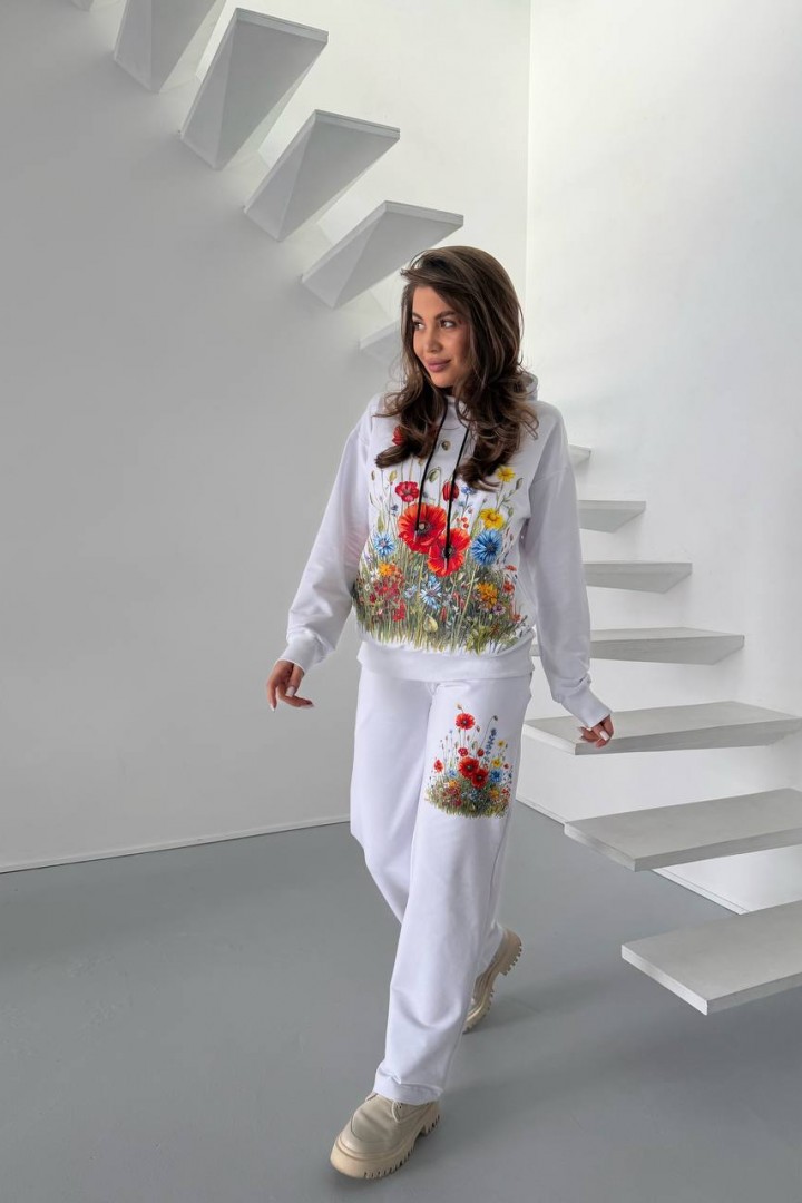 Спортивний костюм з квітами VMS-0151A1400