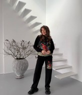 Спортивний костюм з квітами VMS-0151A1400