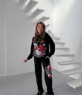 Спортивний костюм з квітами VMS-0151A1400