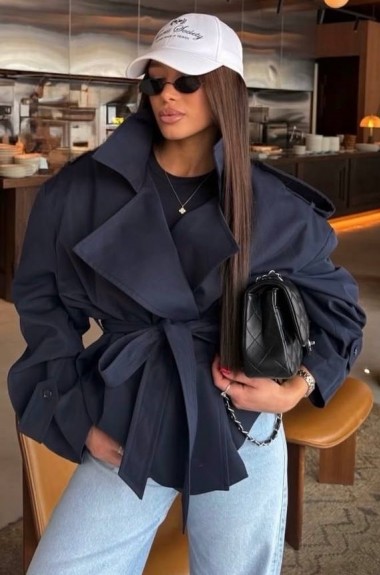 Тренч з поясом ANN-579A580