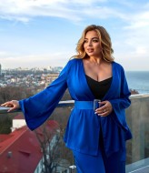 Шелковый брючный костюм женский EY-664A22B27