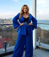 Шелковый брючный костюм женский EY-664A22B27