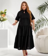 Льняное платье большого размера  LZ-L908A520