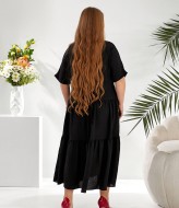 Льняное платье большого размера  LZ-L908A520