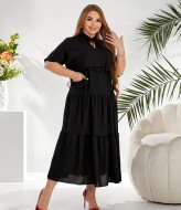 Льняное платье большого размера  LZ-L908A520