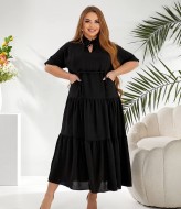 Льняное платье большого размера  LZ-L908A520