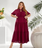 Льняное платье большого размера  LZ-L908A520