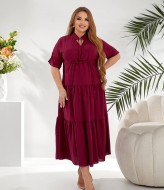 Льняное платье большого размера  LZ-L908A520