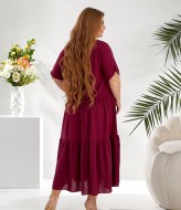 Льняное платье большого размера  LZ-L908A520