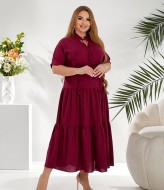 Льняное платье большого размера  LZ-L908A520