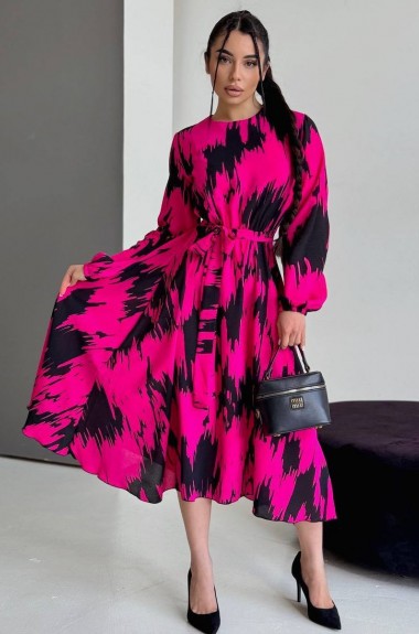 Повседневное платье с поясом TS-436.4A450