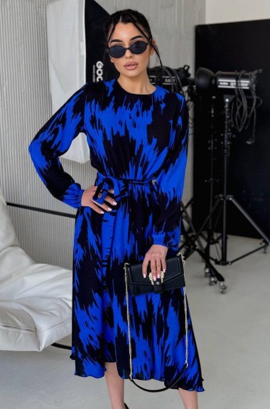 Повседневное платье с поясом TS-436.4A450