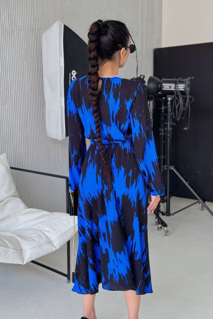 Повседневное платье с поясом TS-436.4A450