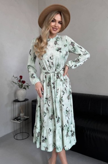 Платье с цветочным принтом TS-438.2A430 Платье с цветочным принтом TS-438.2A430