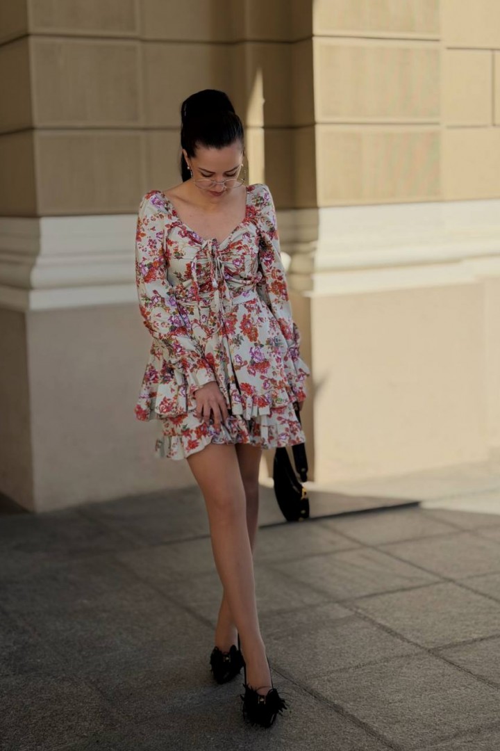 Жіноча сукня з воланами YS-2222A760B820