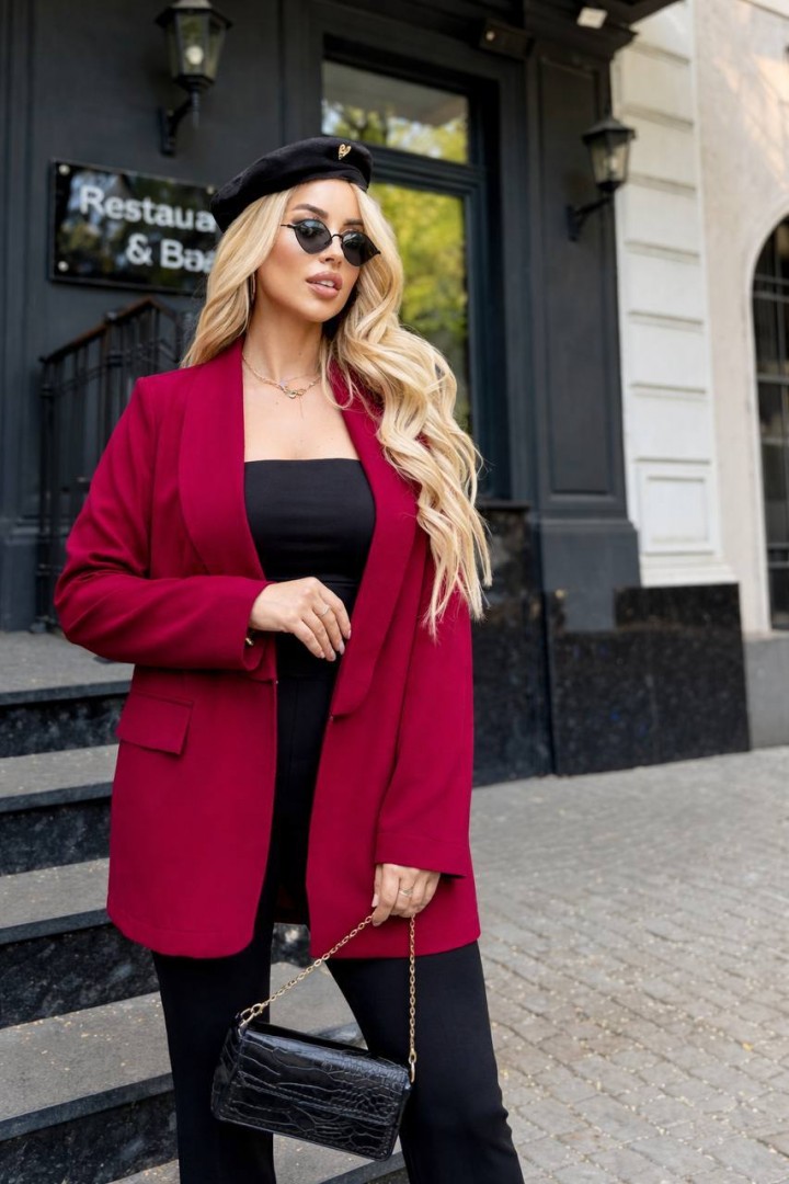 Жіночий піджак з кишенями клапан INS-463A690