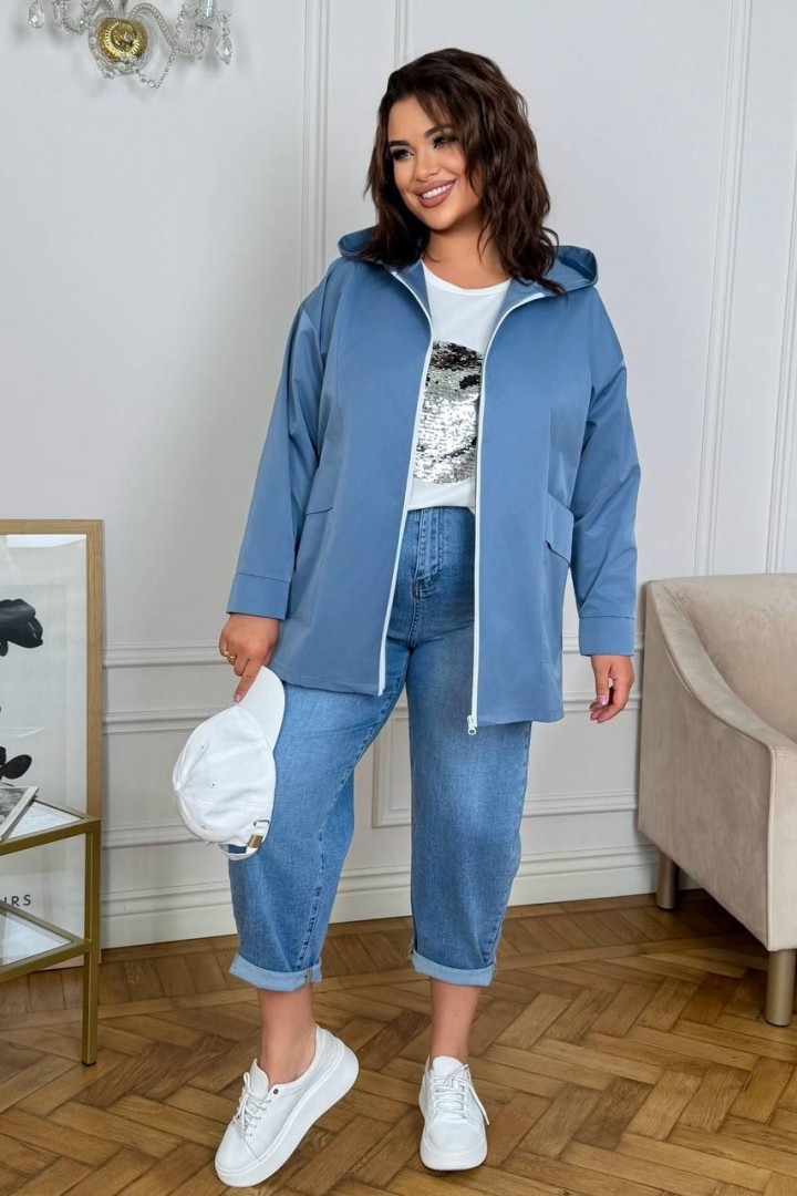 Куртка с капюшоном на молнии AD-7948.1A280