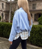 Велюровий бомбер RAB-725A809