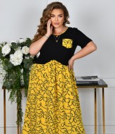 Комбинированное платье KYB-21183A15