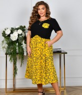 Комбинированное платье KYB-21183A15