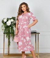 Платье с поясом KYB-21185A14.7